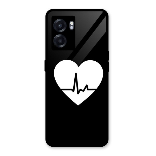 Heart Beat Glass Back Case for Oppo K10 (5G)