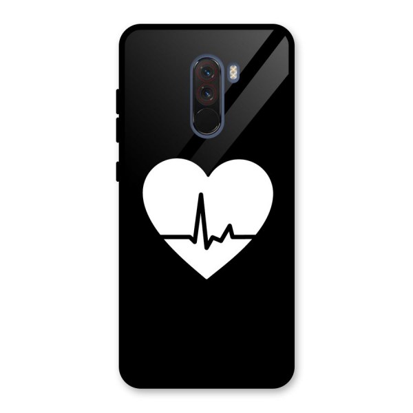 Heart Beat Glass Back Case for Poco F1