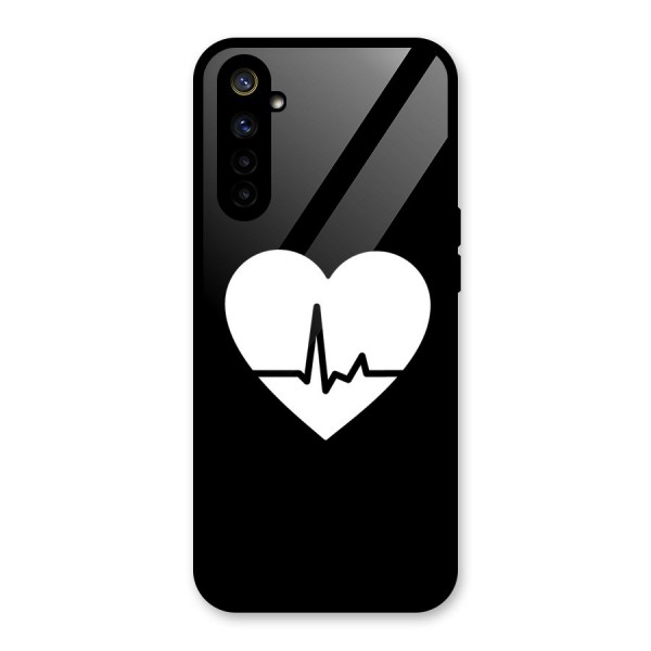 Heart Beat Glass Back Case for Realme 6i