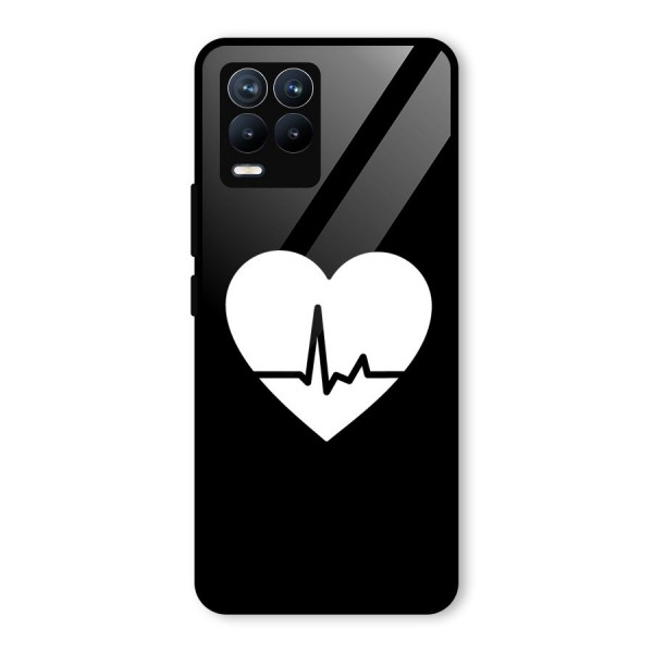 Heart Beat Glass Back Case for Realme 8