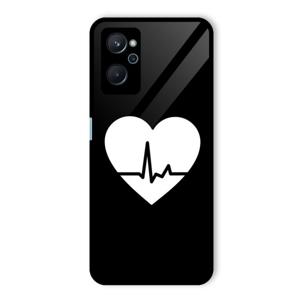 Heart Beat Glass Back Case for Realme 9i