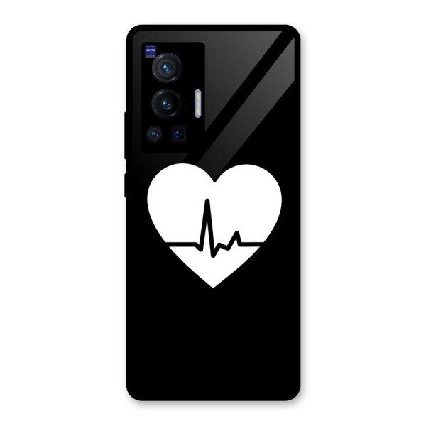 Heart Beat Glass Back Case for Vivo X70 Pro