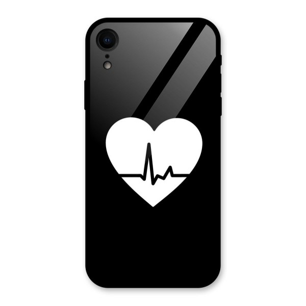 Heart Beat Glass Back Case for XR