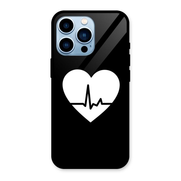 Heart Beat Glass Back Case for iPhone 13 Pro