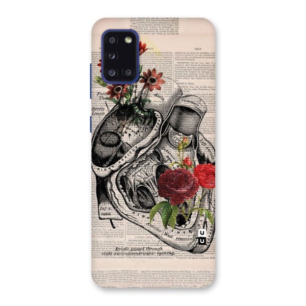 Heart Newspaper Back Case for Galaxy A31