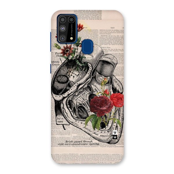 Heart Newspaper Back Case for Galaxy F41