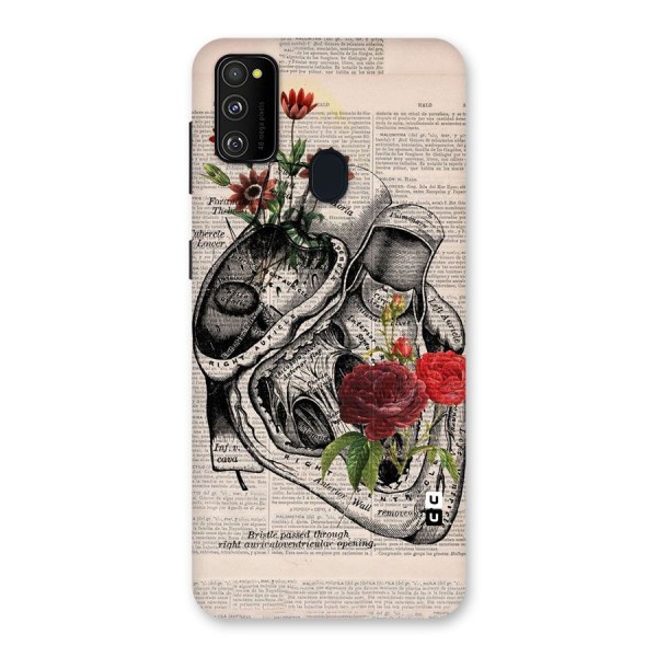 Heart Newspaper Back Case for Galaxy M21