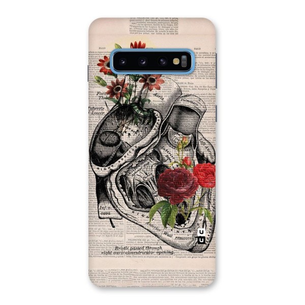 Heart Newspaper Back Case for Galaxy S10