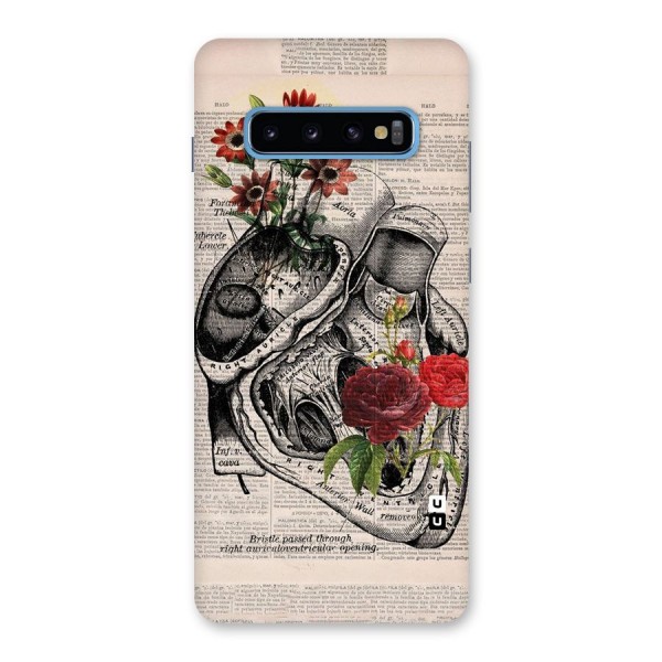 Heart Newspaper Back Case for Galaxy S10 Plus