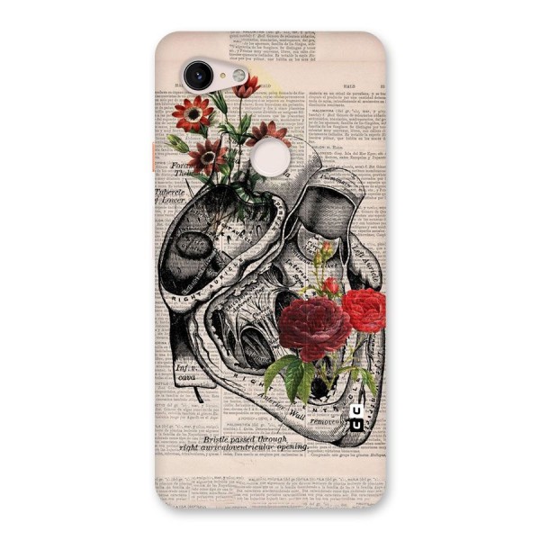 Heart Newspaper Back Case for Google Pixel 3 XL