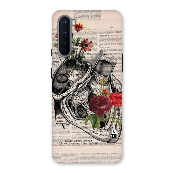 Heart Newspaper Back Case for OnePlus Nord