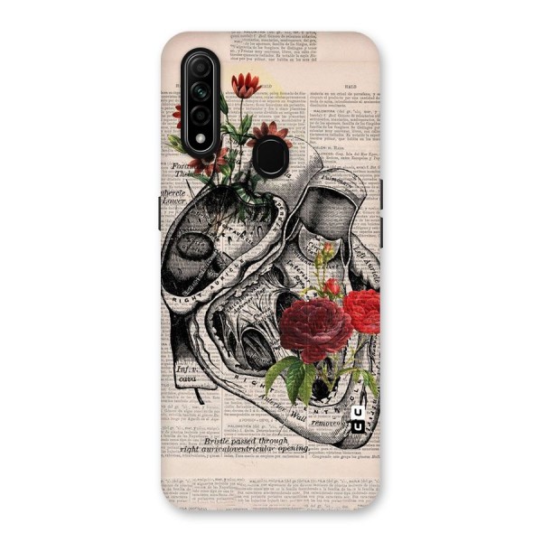 Heart Newspaper Back Case for Oppo A31