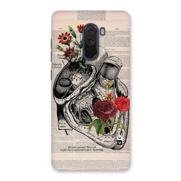 Heart Newspaper Back Case for Poco F1