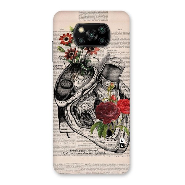 Heart Newspaper Back Case for Poco X3