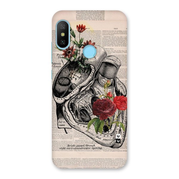 Heart Newspaper Back Case for Redmi 6 Pro