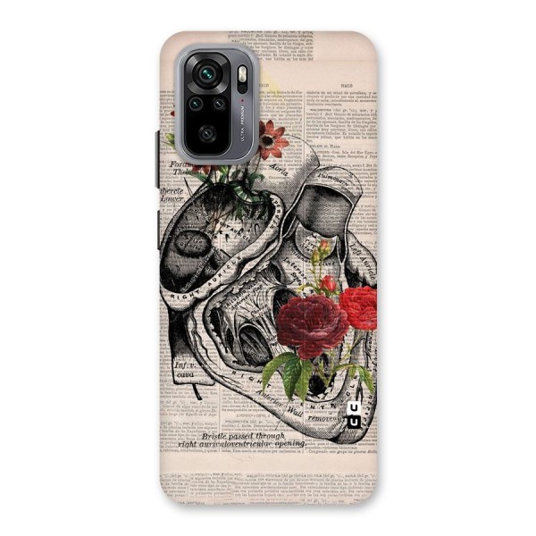 Heart Newspaper Back Case for Redmi Note 10