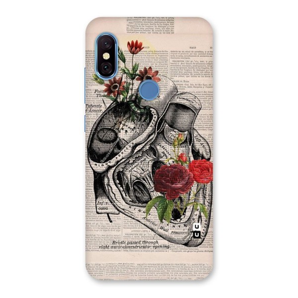 Heart Newspaper Back Case for Redmi Note 6 Pro