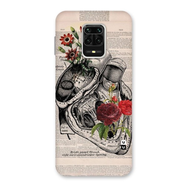 Heart Newspaper Back Case for Redmi Note 9 Pro