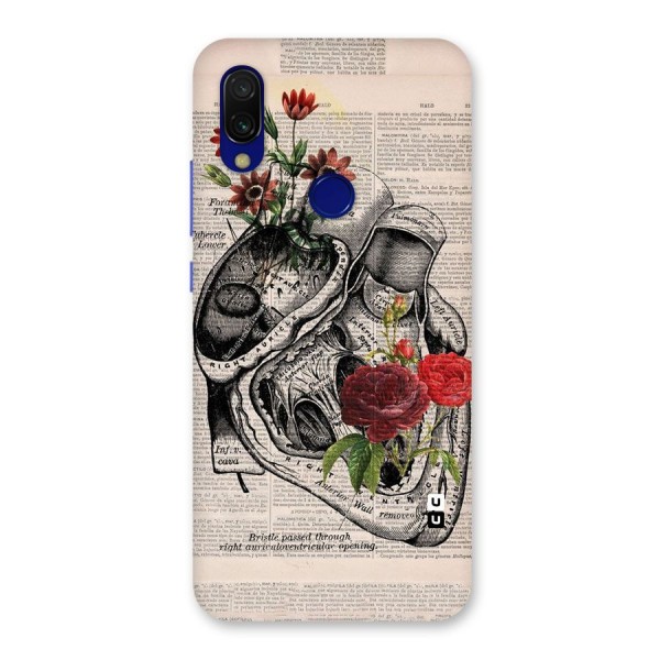 Heart Newspaper Back Case for Redmi Y3