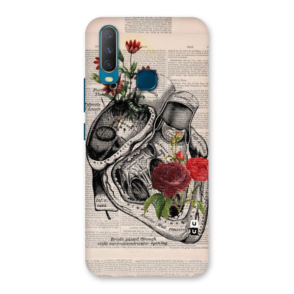 Heart Newspaper Back Case for Vivo Y17