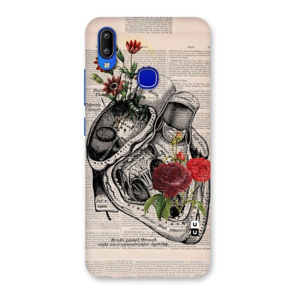 Heart Newspaper Back Case for Vivo Y91