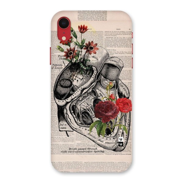 Heart Newspaper Back Case for iPhone XR