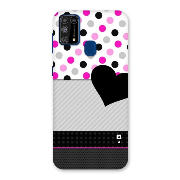 Heart Polka Stripes Back Case for Galaxy F41