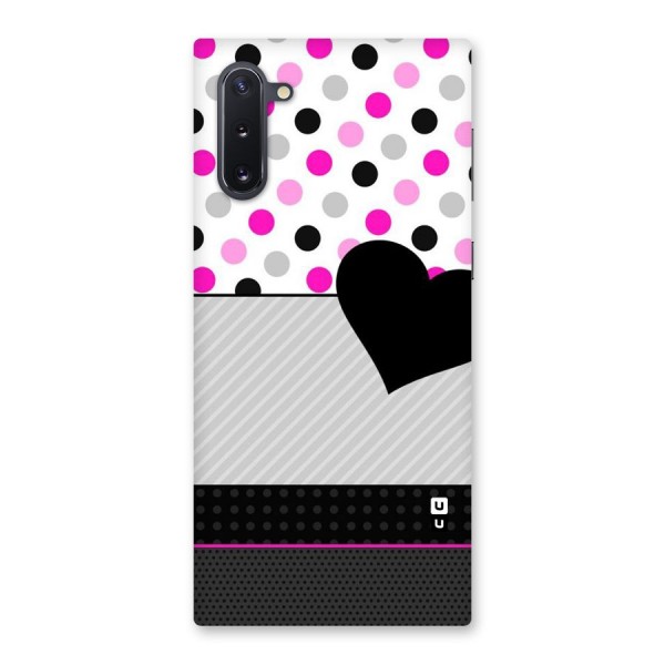 Heart Polka Stripes Back Case for Galaxy Note 10