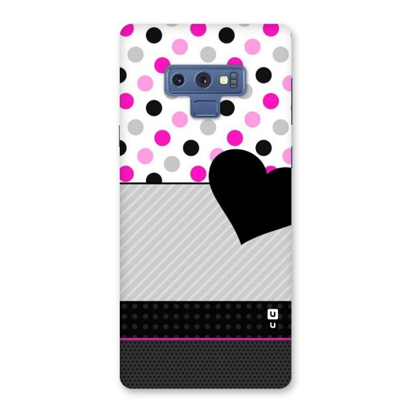 Heart Polka Stripes Back Case for Galaxy Note 9