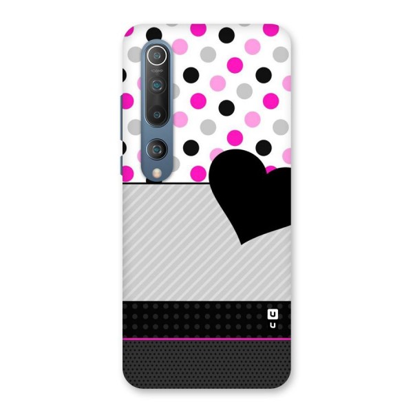 Heart Polka Stripes Back Case for Mi 10