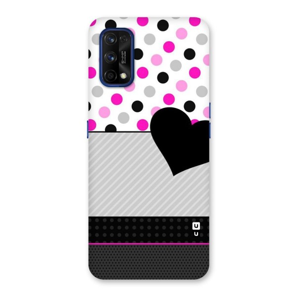 Heart Polka Stripes Back Case for Realme 7 Pro