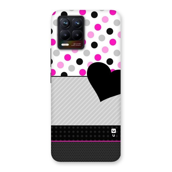 Heart Polka Stripes Back Case for Realme 8