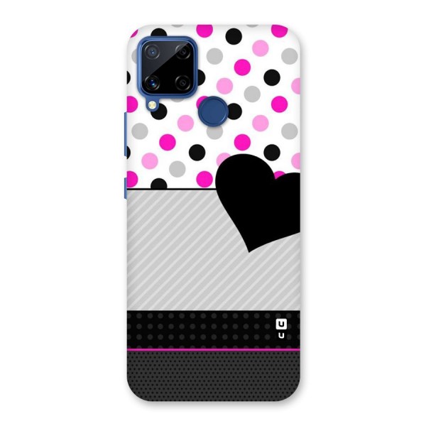 Heart Polka Stripes Back Case for Realme C12