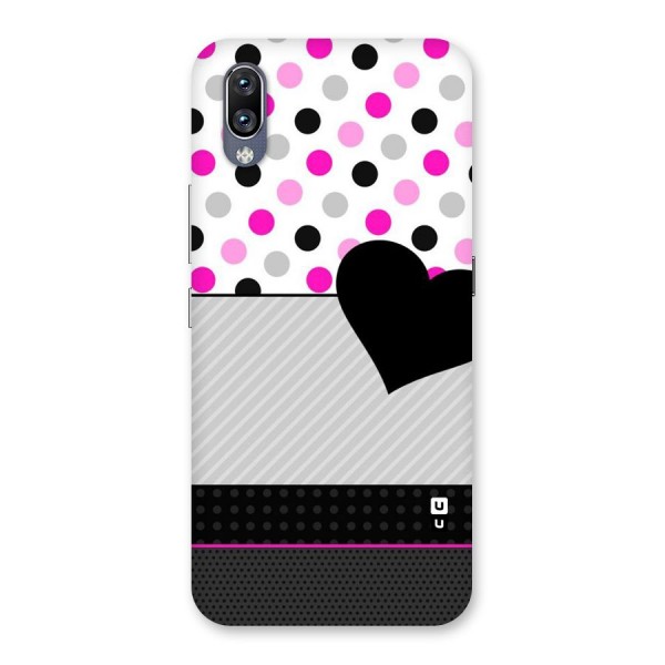 Heart Polka Stripes Back Case for Vivo NEX