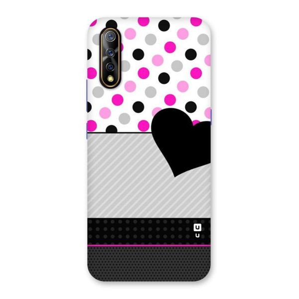 Heart Polka Stripes Back Case for Vivo S1