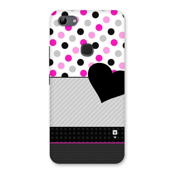 Heart Polka Stripes Back Case for Vivo Y81