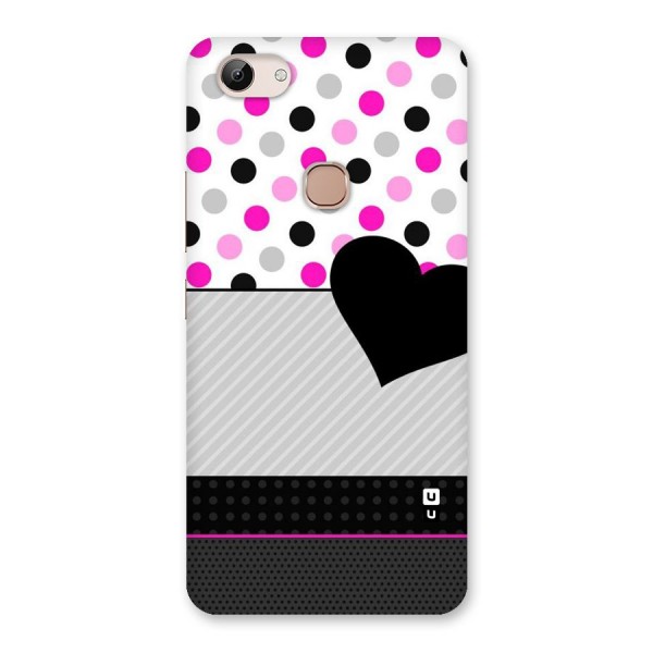 Heart Polka Stripes Back Case for Vivo Y83