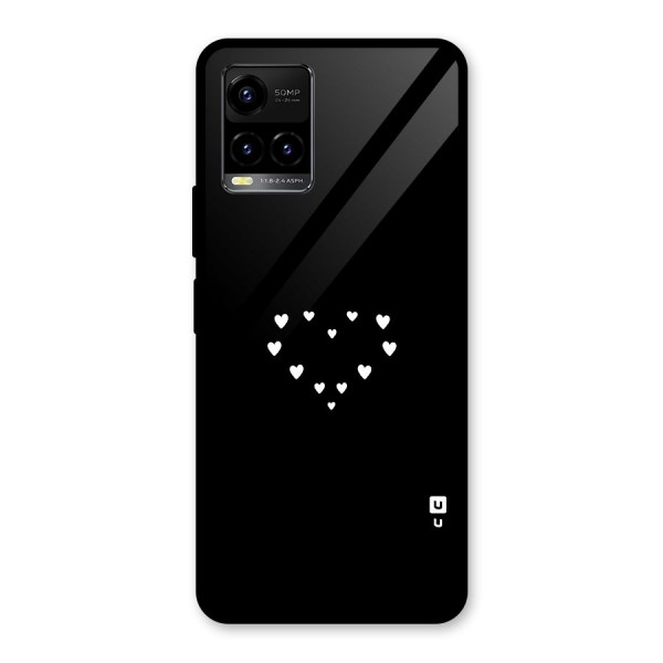 Heart of Hearts Glass Back Case for Vivo Y33s