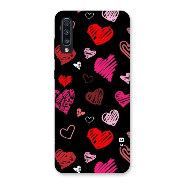 Hearts Art Pattern Back Case for Galaxy A70