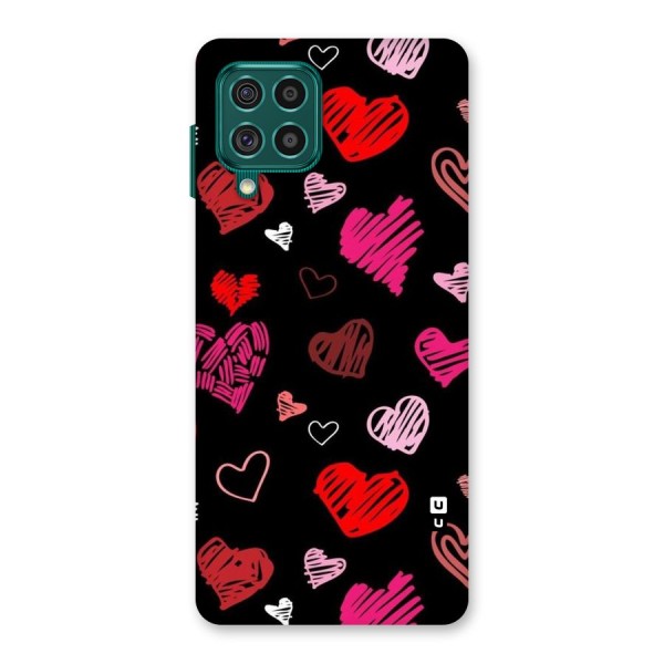 Hearts Art Pattern Back Case for Galaxy F62