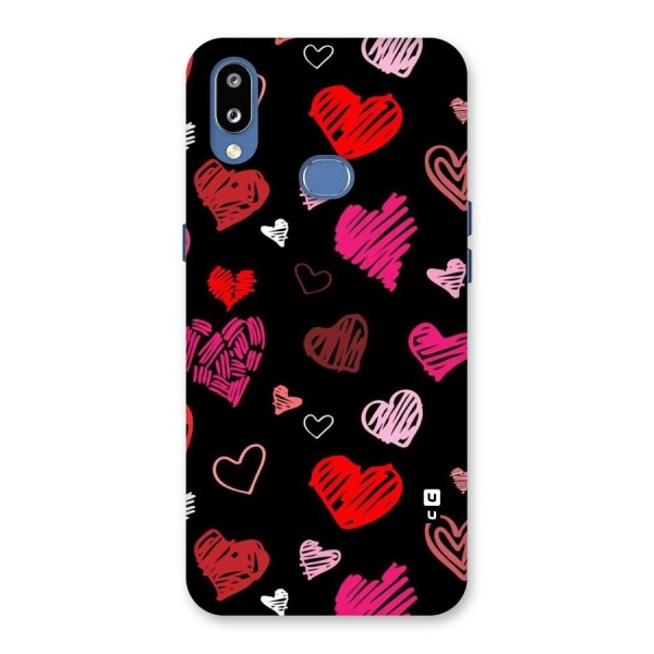 Hearts Art Pattern Back Case for Galaxy M01s