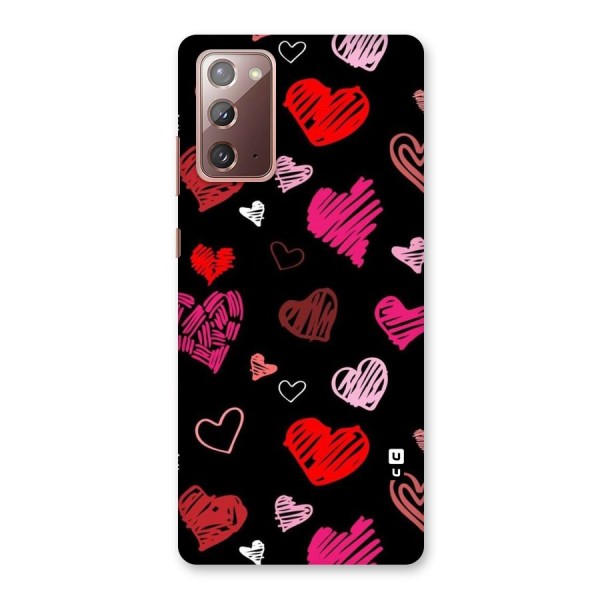 Hearts Art Pattern Back Case for Galaxy Note 20