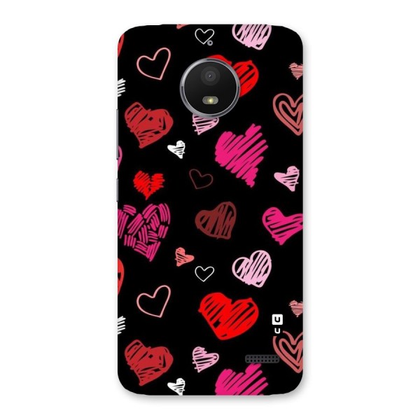 Hearts Art Pattern Back Case for Moto E4