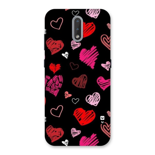 Hearts Art Pattern Back Case for Nokia 2.3