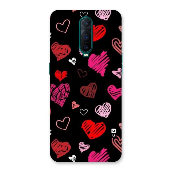 Hearts Art Pattern Back Case for Oppo R17 Pro