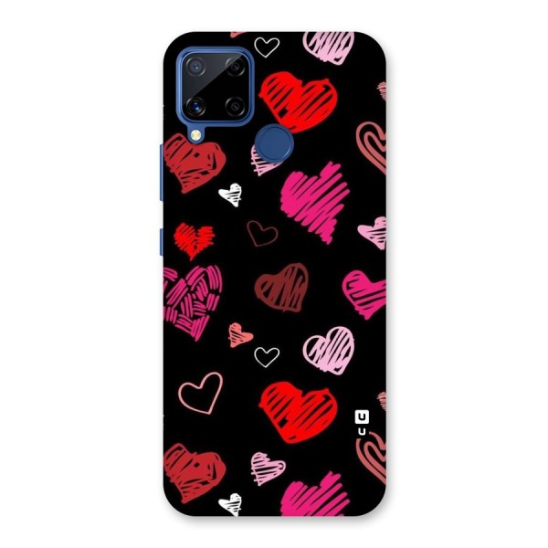 Hearts Art Pattern Back Case for Realme C12