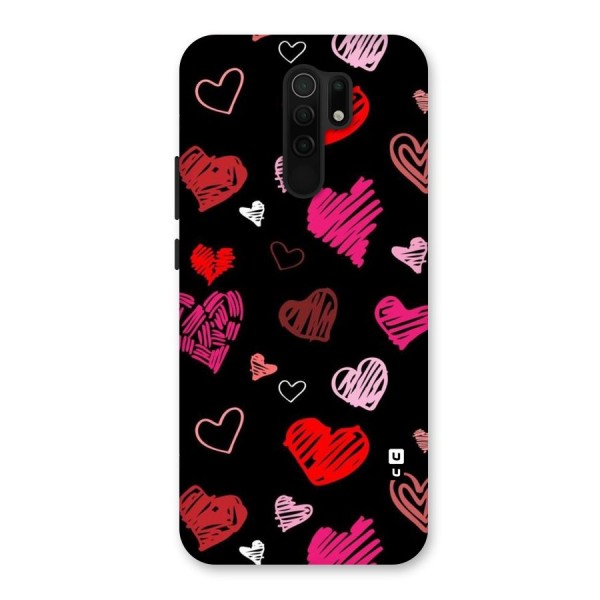 Hearts Art Pattern Back Case for Redmi 9 Prime