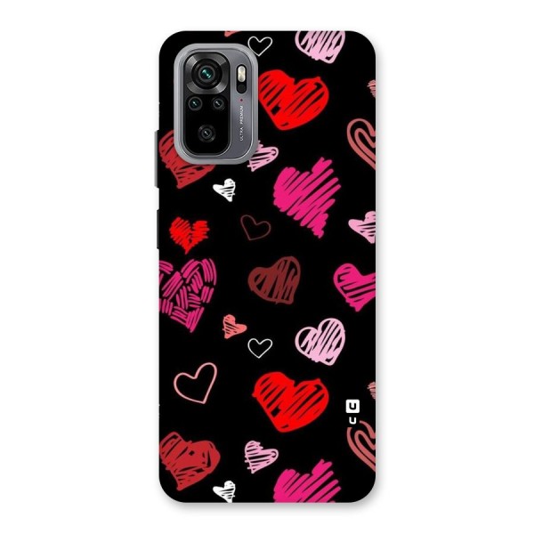 Hearts Art Pattern Back Case for Redmi Note 10