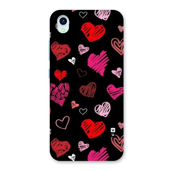 Hearts Art Pattern Back Case for Vivo Y1s