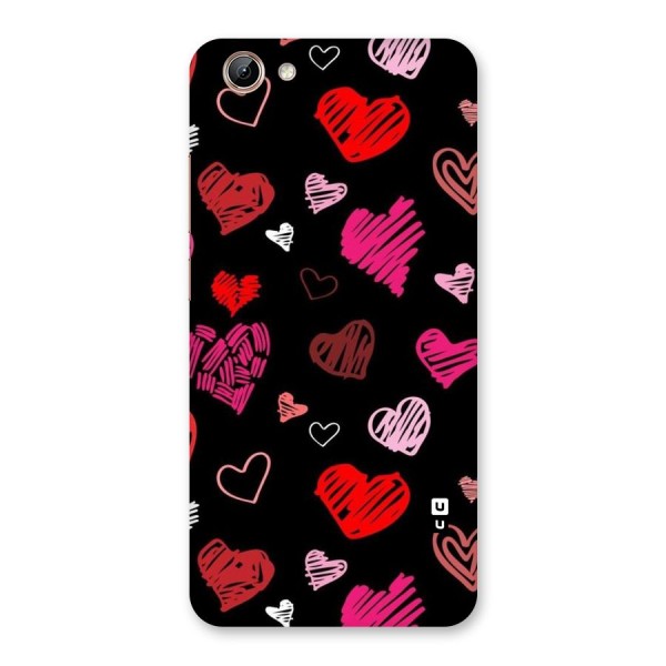 Hearts Art Pattern Back Case for Vivo Y71